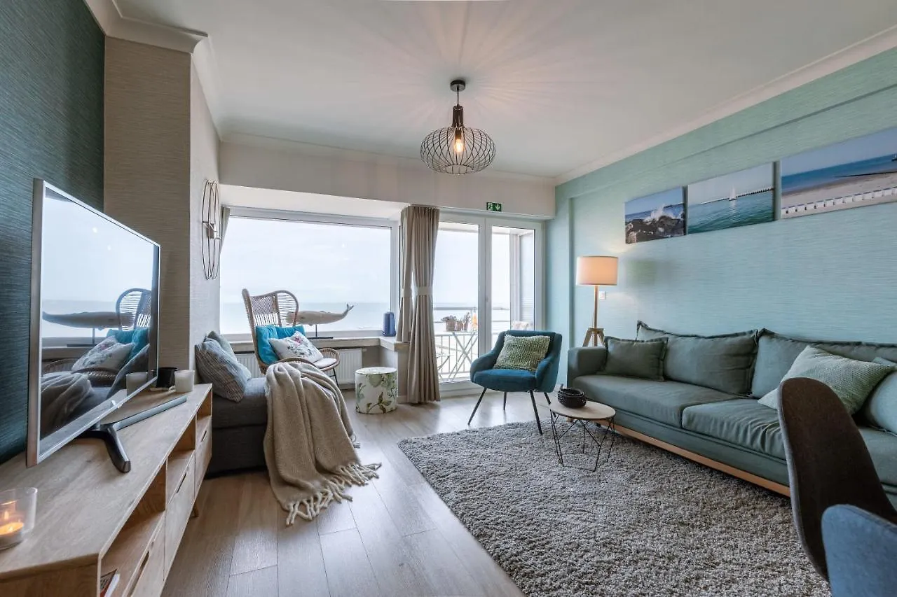 Wonderful Apartment With Frontal Sea View In Westende Middelkerke